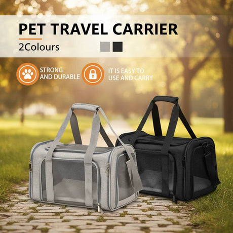 Foldable 50cm pet carrier bag for cats and small dogs