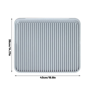 Anti-Tracking Cat Litter Mat Grey 43cm