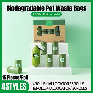 Eco-Friendly Degradable Pet Waste Bags Dog Poop Bag Thick Durable Dispenser