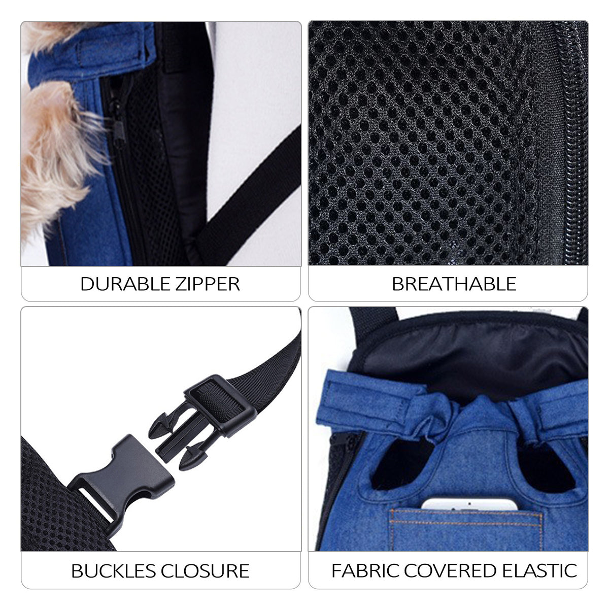 Pet Outdoor Backpack Breathable Anti Scratch for Cats Dogs Travel Hiking Use