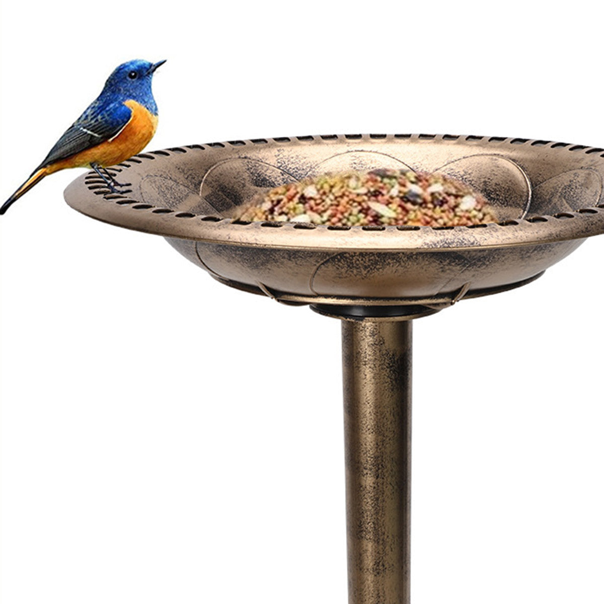 Pedestal Bird Bath for Outdoor Garden | Antique Vintage Style