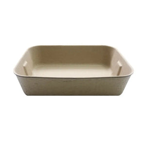 10PCS Disposable Cat Litter Boxes Biodegradable Pulp with U-Shape Entry