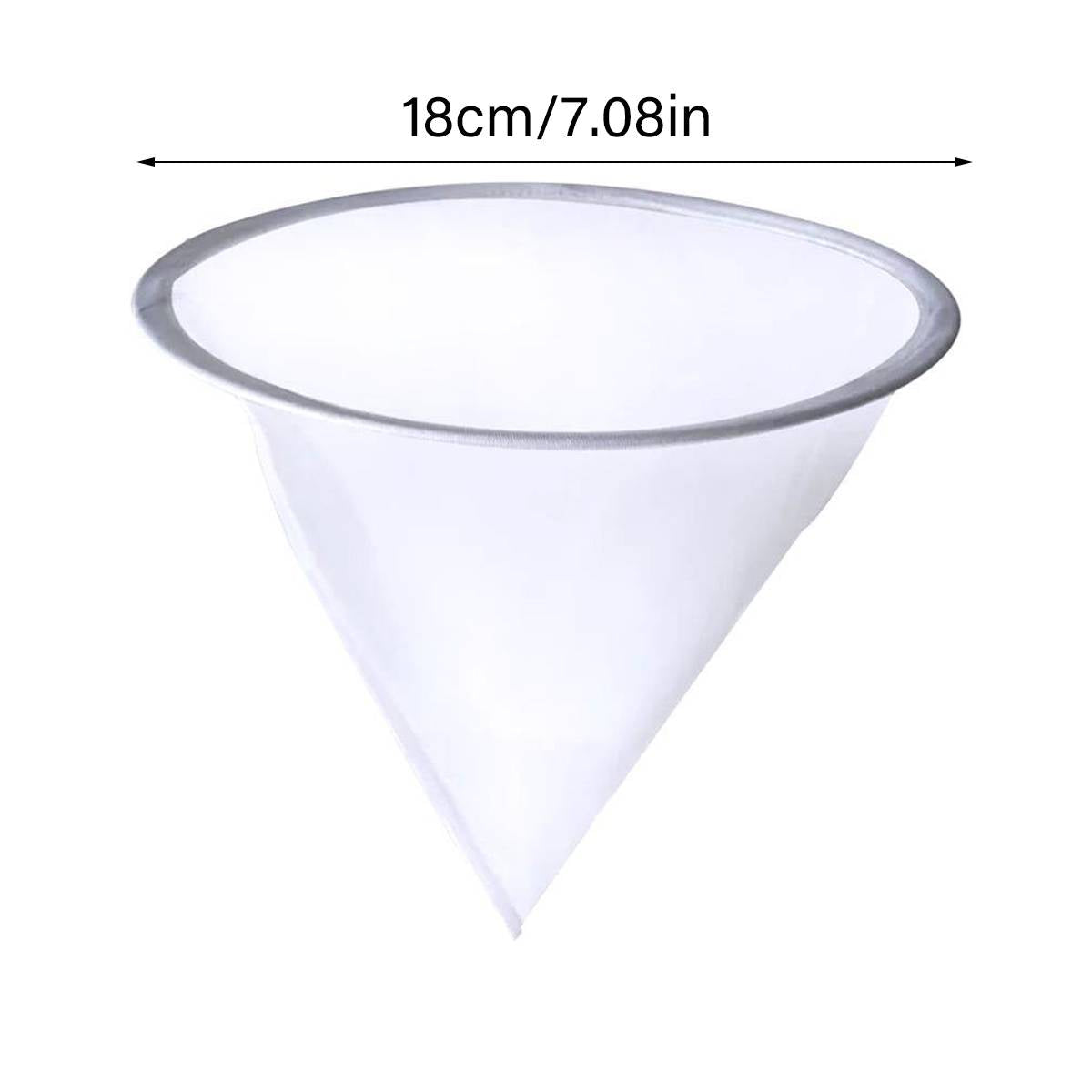Fine Mesh Aquarium Filter Net 3PCS 200 Mesh Cone Funnel Reusable Nylon Sieve