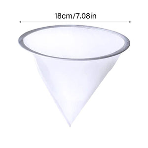 Fine Mesh Aquarium Filter Net 3PCS 200 Mesh Cone Funnel Reusable Nylon Sieve