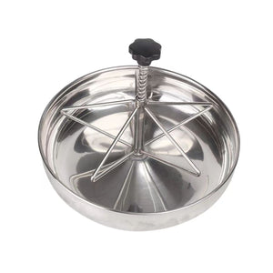 Piglet Feeding Trough Stainless Steel Round Basin Feeder Bowl for Farm Livestock