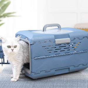 Foldable Pet Carrier Portable Travel Box For Small Pets