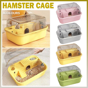 Double-Level Hamster Cage With Acrylic Lid 35cm