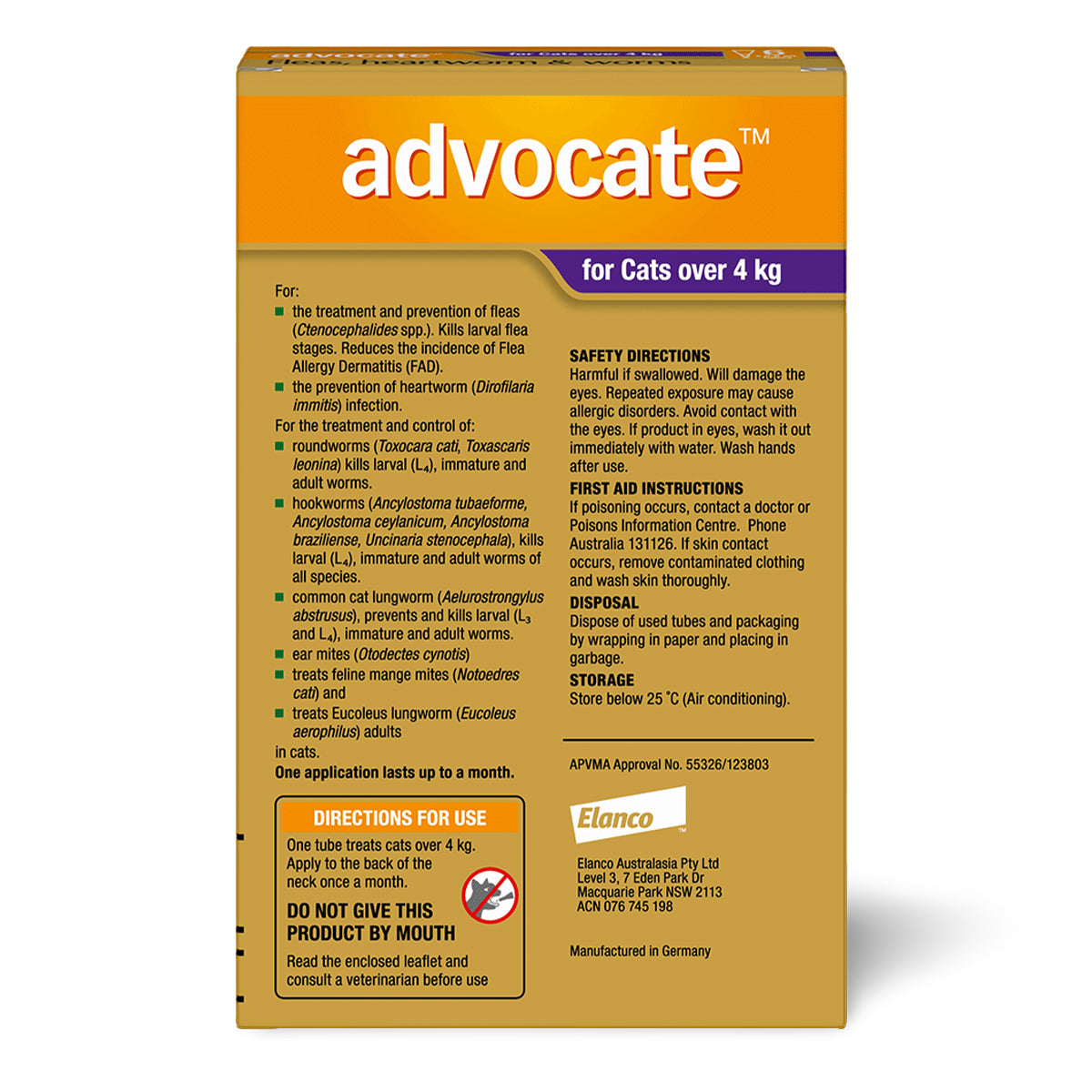 Advocate Spot-On For Cats Over 4kg