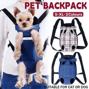 Pet Outdoor Backpack Breathable Anti Scratch for Cats Dogs Travel Hiking Use