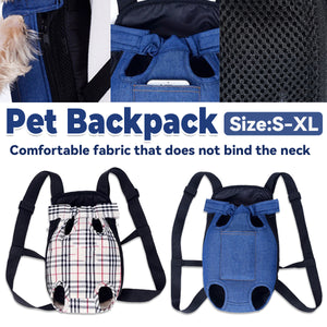 Pet Outdoor Backpack Breathable Anti Scratch for Cats Dogs Travel Hiking Use