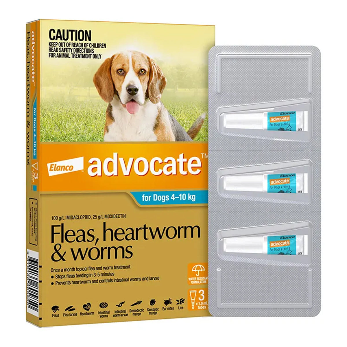 Advocate Spot-On For Medium Dogs 4-10kg