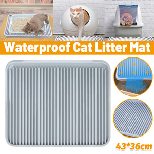 Anti-Tracking Cat Litter Mat Grey 43cm