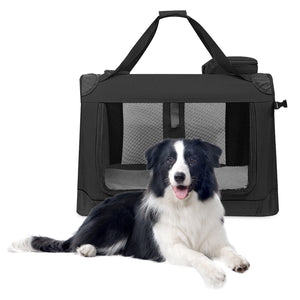 Foldable Pet Carrier With Steel Frame 72cm