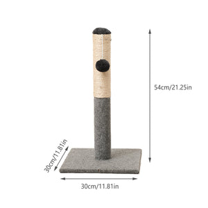 Adjustable Sisal Cat Scratching Post With Toy Ball