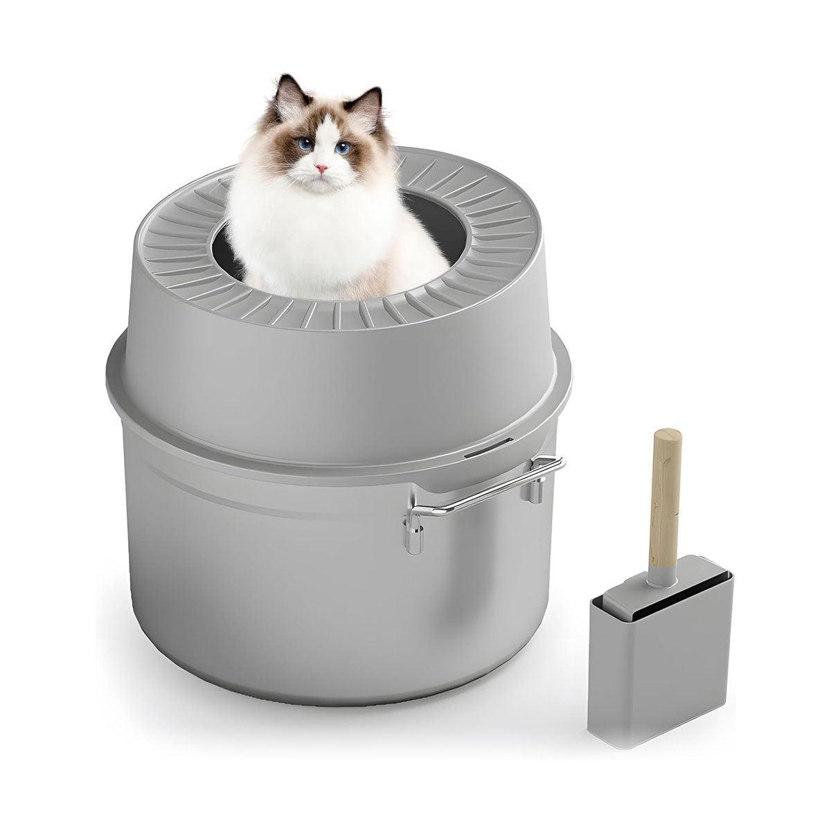 Stainless Steel Cat Litter Box With Top Entry