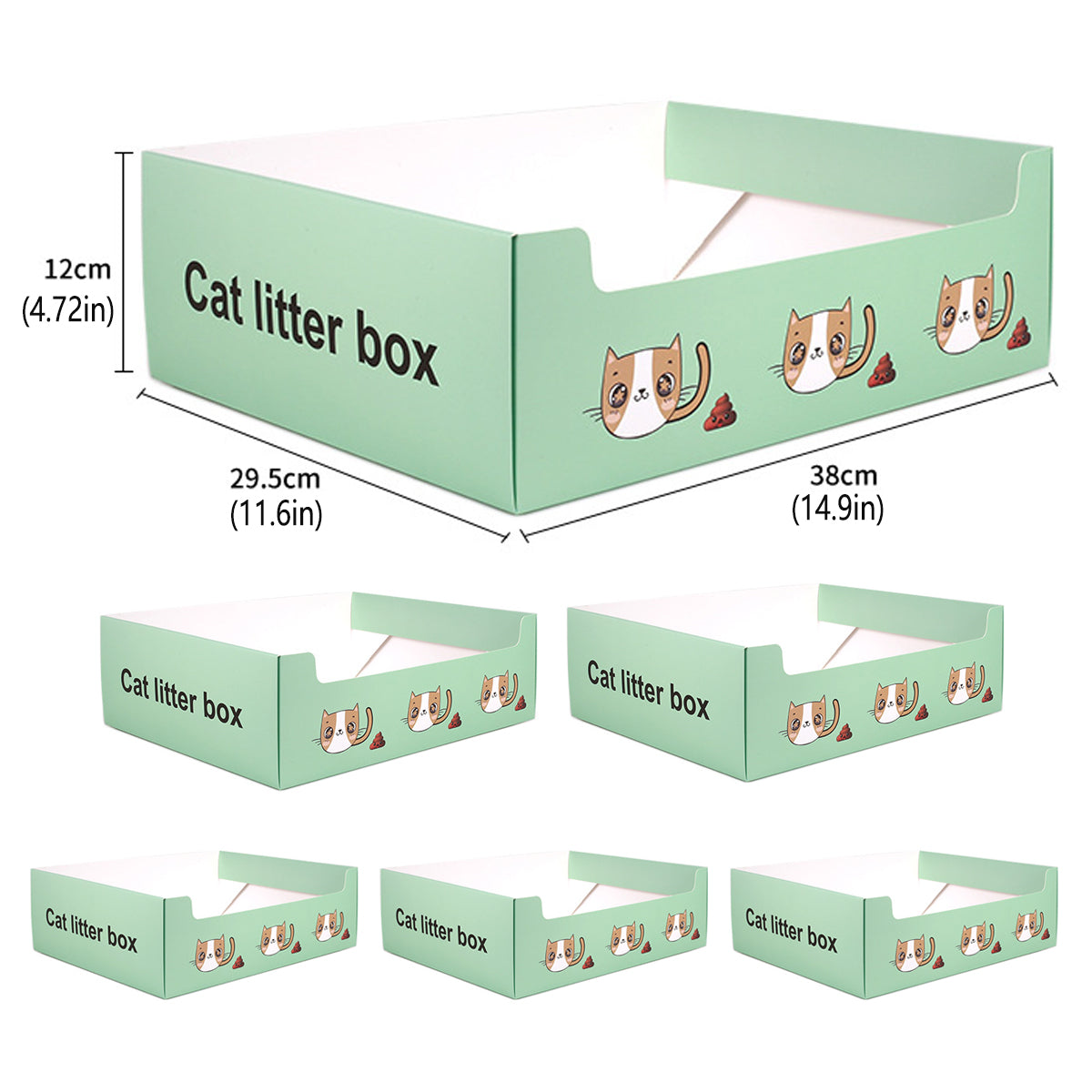 Disposable Cat Litter Box Foldable Waterproof Set