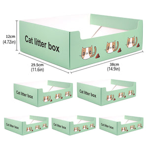 Disposable Cat Litter Box Foldable Waterproof Set