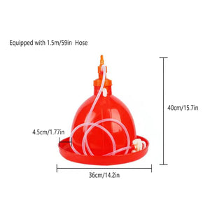 Automatic Poultry Waterer With Hose 40cm