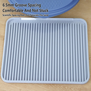 Anti-Tracking Cat Litter Mat Grey 43cm