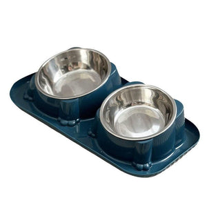 15° Tilted Double Stainless Steel Cat Bowl