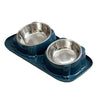 15° Tilted Double Stainless Steel Cat Bowl