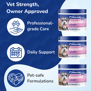 Mavlab DenteVet + Joint Powder – Dental & Joint Support For Pets