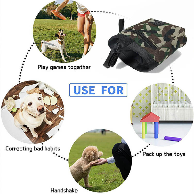 Dog Training Pouch With 2 In 1 Whistle Clicker