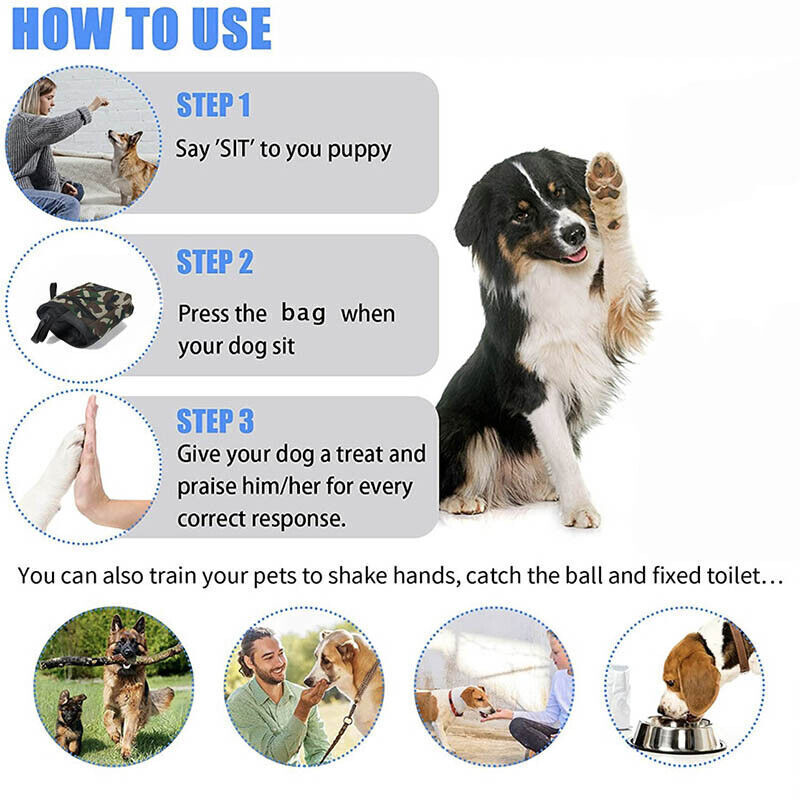 Dog Training Pouch With 2 In 1 Whistle Clicker