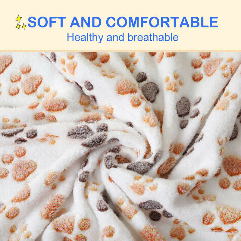 Cozy Fleece Dog Blanket for Sofa and Bed in S/M/L