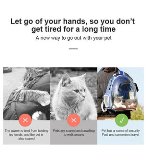 Pet Carrier Backpack With Bubble Window For Small Pets