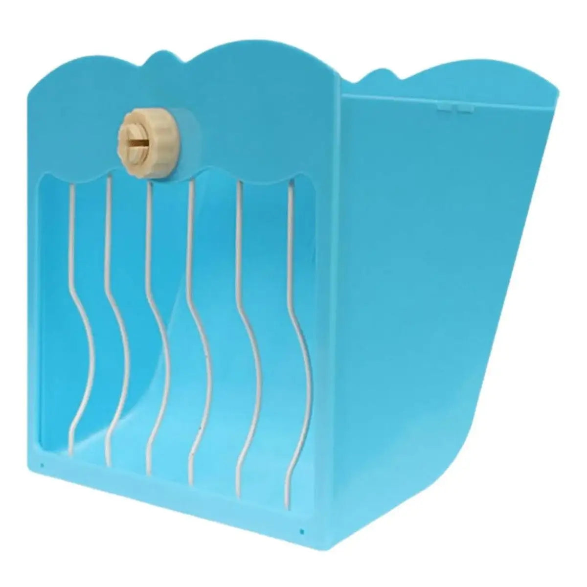 Large Capacity Hay Feeder For Rabbits Steel Mesh Design 25x21x13cm