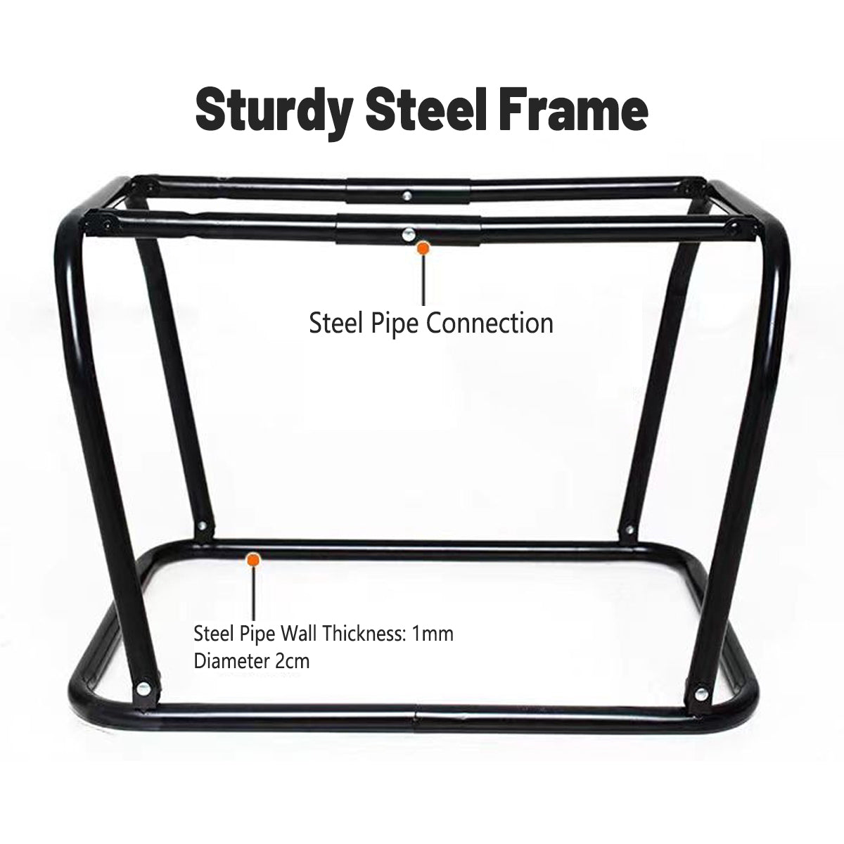 Foldable Pet Carrier With Steel Frame 72cm