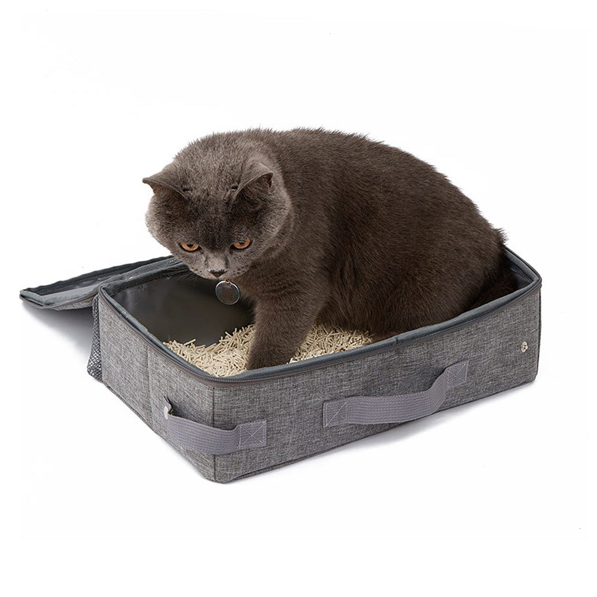 Foldable Cat Litter Box Waterproof Portable Travel Litter Tray