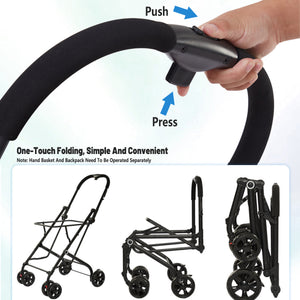 3-In-1 Double Deck Pet Stroller With Carrier