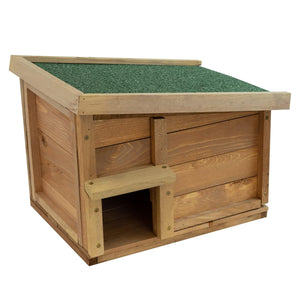 Wooden Hedgehog House Outdoor Shelter