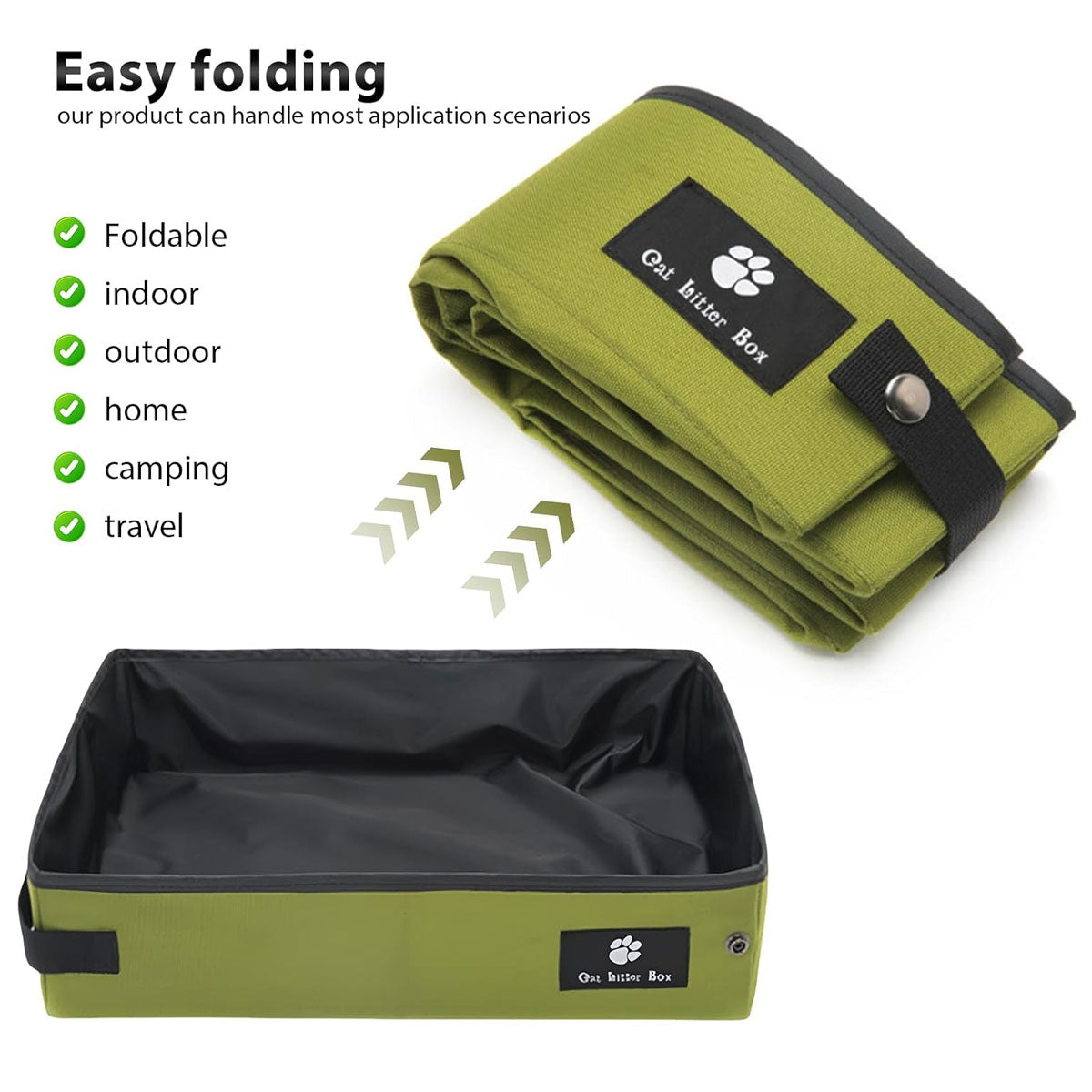 Portable Foldable Cat Litter Box Waterproof