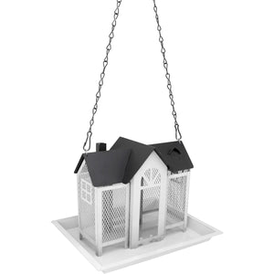Hanging Metal Bird Feeder House Outdoor