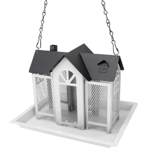 Hanging Metal Bird Feeder House Outdoor