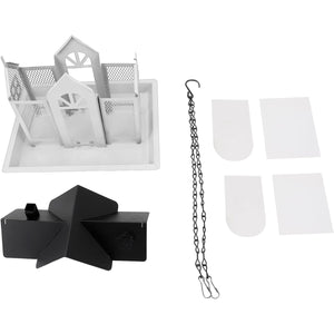 Hanging Metal Bird Feeder House Outdoor