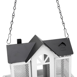 Hanging Metal Bird Feeder House Outdoor