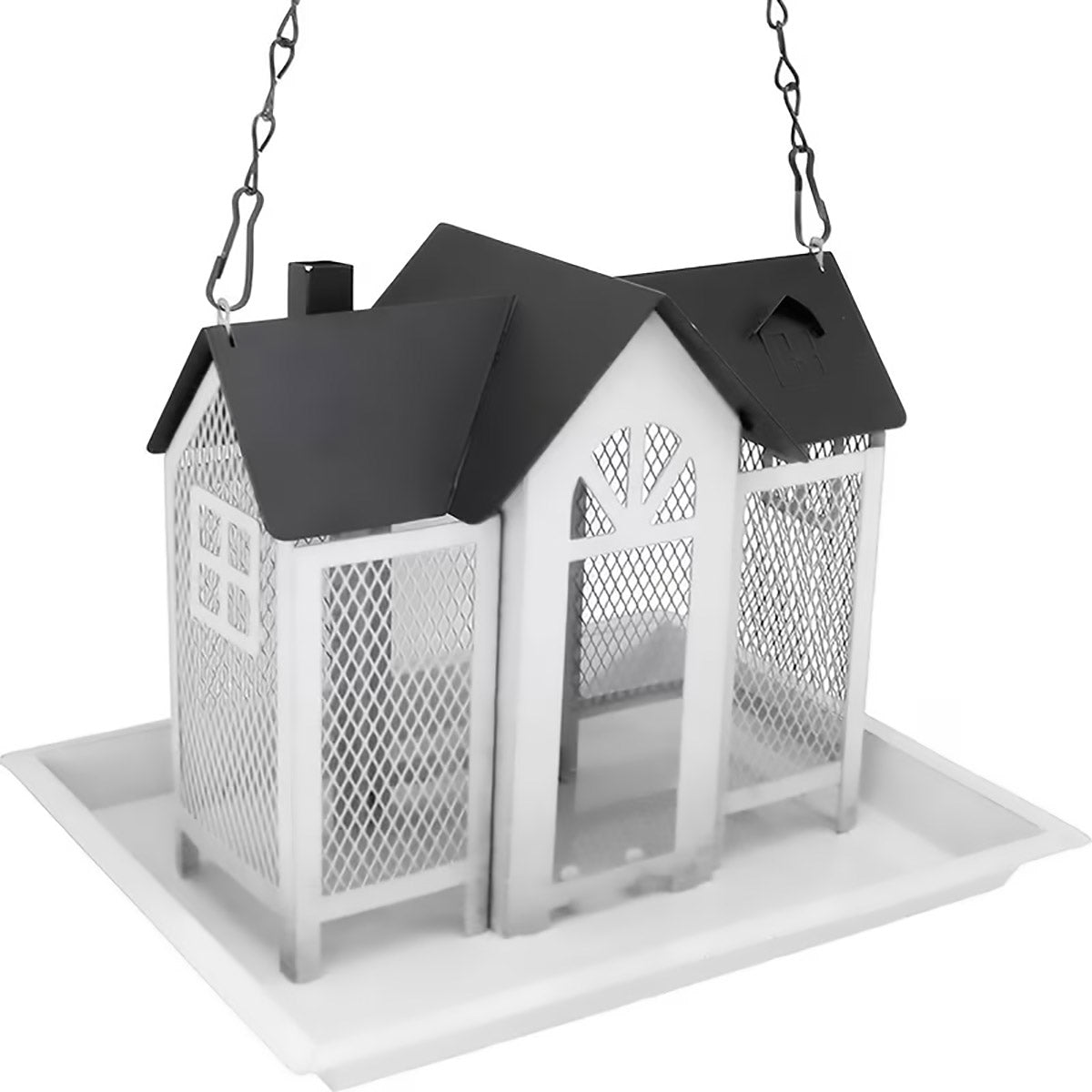 Hanging Metal Bird Feeder House Outdoor