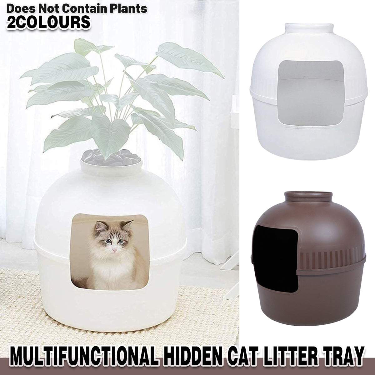 Versatile Plastic Pet Kennel and Litter Box
