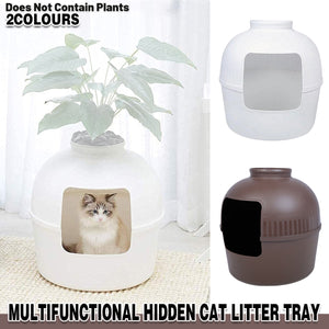 Versatile Plastic Pet Kennel and Litter Box