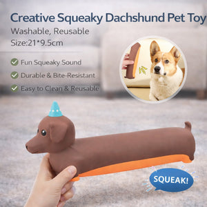 Latex Squeaky Dog Toy Dachshund Design