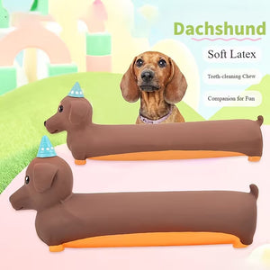Latex Squeaky Dog Toy Dachshund Design