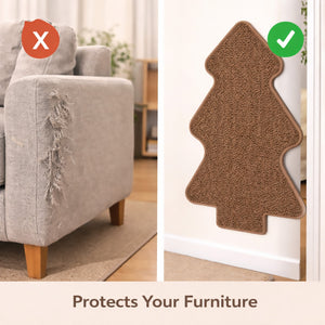 Tree Shaped Cat Scratcher – Sisal Wall Mat