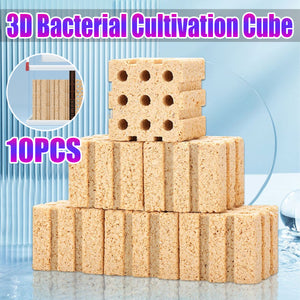 10PCS 3D Bacterial Cultivation Cubes Aquarium Bio Filter Media Fish Tank Clean