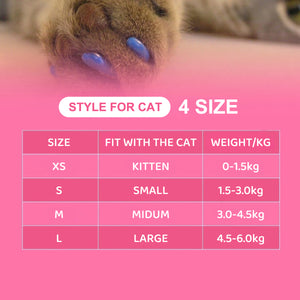 Soft Cat Nail Caps Anti-Scratch Claw Covers (100pcs)