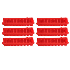 Chicken Feeder Trough Plastic Mesh Connectable Poultry Feed Trough for Coop Use
