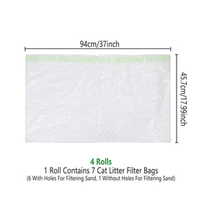 4 Roll Cat Poop Bags Pet Litter Pickup Bags Waste Disposal Cleaning Supplies